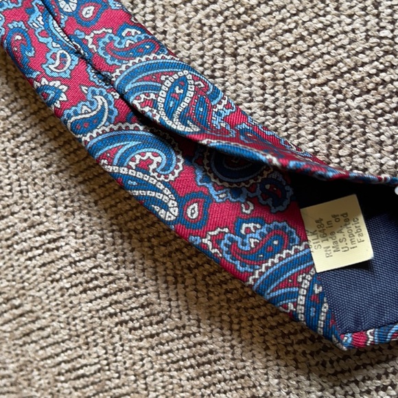 Vintage Balenciaga paisley neck ties bundle of 2 - Picture 5 of 9